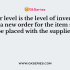 In an inventory control system, if there is uncertainty about the length of the supply lead time and demand during the lead time there might be following warning levels for inventory, to warn management that: