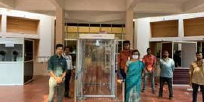 SCTIMST develops disinfection gateway & facemask disposal bin