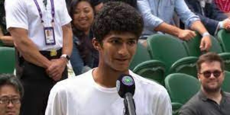 Sameer Banerjee created history by winning the junior championship title at Wimbledon