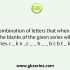 Select the combination of letters that when sequentially placed in the blanks of the given series will complete the series. m_tq_ml_qrm_tq_m_t_r