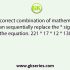 Select the correct combination of mathematical signs that can sequentially replace the * signs to balance the following equation. 22 * 66 * 33 * 11 * 44 * 0