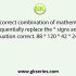 Select the correct equation after interchanging the operators ‘–’ and ‘×’ and the numbers ‘4’ and ‘3’.