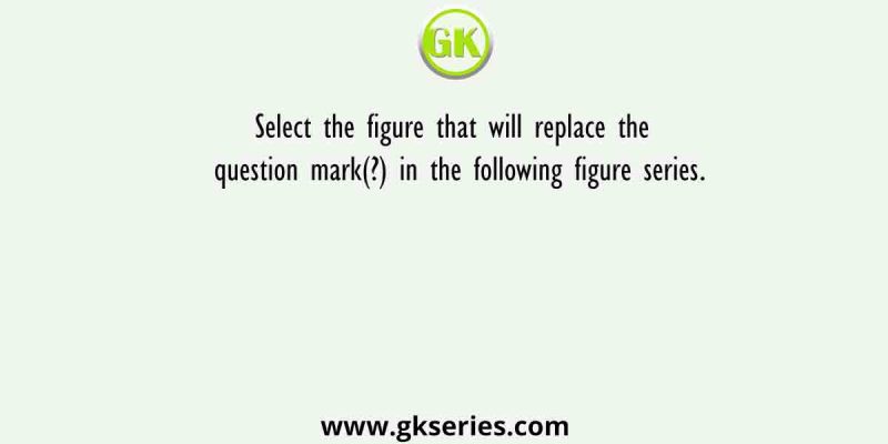Select the figure that will replace the question mark(?) in the following figure series.