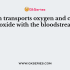 Which component of blood formed elements transport gases such as oxygen and carbon dioxide?