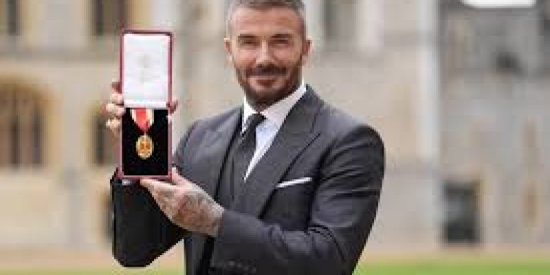 Sir David Beckham Received Knighthood Honour