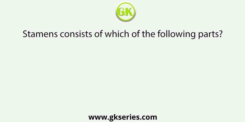 Stamens consists of which of the following parts?