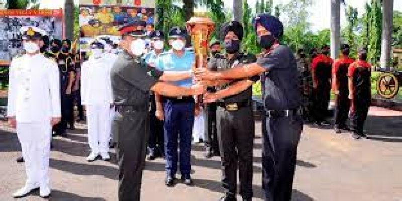 Swarnim Vijay Varsh Victory Flame at Cellular Jail