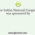The Indian National Congress was founded during the viceroyalty of
