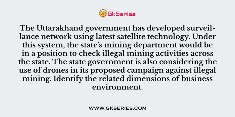 The Uttarakhand government has developed surveillance network using latest satellite technology