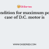 For which of the following applications a D.C. motor is preferred over an A.C. motor ?