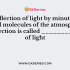 Refraction of light by the earth’s atmosphere due to variation in air density is called