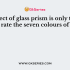 Who discovered the experiments with glass prism that white light consists of seven colours?