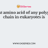 An amino acid yielding acetyl CoA during catabolism is