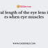 When light rays enter the eye, most of the refraction occurs at the