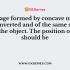 The nature of the image formed by concave mirror when the object is placed between the focus (F) and centre of curvature (C) of the mirror observed by us is