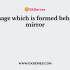 When a plane mirror is rotated through a certain angle, the reflected ray turns through twice as much and the size of the image