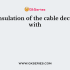 A cable carrying alternating current has