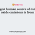 The major human sources of methane emissions are