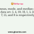 What is the arithmetic mean of the data set: 4, 5, 0, 10, 8, and 3?