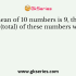 The sum of values divided by their number is called
