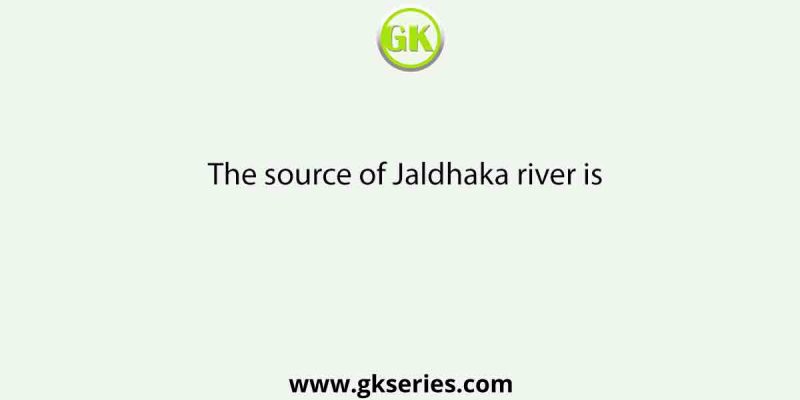 The source of Jaldhaka river is