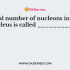 Number of protons in the nucleus is called ___________