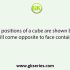 Two rotated position of dice are given which number will be at the top if ‘ 4’ is at the bottom?