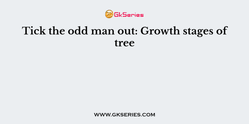 Tick the odd man out: Growth stages of tree