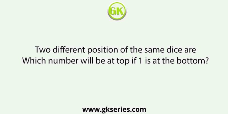 Two different position of the same dice are