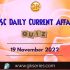 UPSC Daily Static Quiz: 19th November 2022
