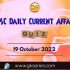 UPSC Daily Static Quiz: 19th October 2022