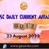 UPSC Daily Static Quiz: 23 August 2022