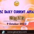 Daily Quiz on Current Affairs by Gkseries – 9 & 10 October 2022