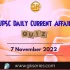 UPSC Daily Static Quiz: 7th November 2022