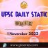 UPSC Daily Current Affairs Quiz: 1st November 2022