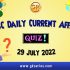 Daily Quiz on Current Affairs by Gkseries – 29 July 2022