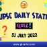 UPSC Daily Current Affairs Quiz: 31 July 2022