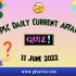 Daily Quiz on Current Affairs by Gkseries – 11 June 2022