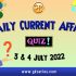 UPSC Daily Current Affairs Quiz: 4 July 2022