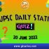 UPSC Daily Current Affairs Quiz: 20 June 2022