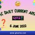 Daily Quiz on Current Affairs by Gkseries – 5 & 6 June 2022