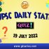 UPSC Daily Current Affairs Quiz: 19 July 2022