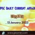 UPSC Daily Static Quiz: 13 January 2023