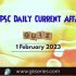 UPSC Daily Static Quiz: 1 February 2023