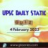 UPSC Daily Current Affairs Quiz: 4 February 2023