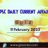 UPSC Daily Static Quiz: 11 February 2023