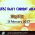 UPSC Daily Static Quiz: 13 February 2023