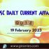 UPSC Daily Static Quiz: 19 February 2023