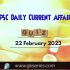UPSC Daily Static Quiz: 22 February 2023