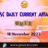 UPSC Daily Static Quiz: 18th November 2022